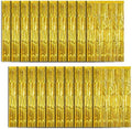 20 Pack Foil Curtain Backdrop Gold Metallic Tinsel Foil Fringe Curtains Photo Booth Props for Birthday Wedding