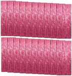 20 Pack Foil Curtain Backdrop Pink Metallic Tinsel Foil Fringe Curtains Photo Booth Props for Birthday Wedding