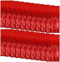 20 Pack Foil Curtain Backdrop Red Metallic Tinsel Foil Fringe Curtains Photo Booth Props for Birthday Wedding