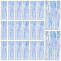 20 Pack Iridescent Backdrop Party Decorations Tinsel Curtain Party Backdrop Foil Fringe Birthday Decorations