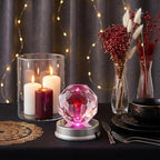 20 Pack LED Light Base Wireless Display Stand Crystal Art Colorful, alternate view 2