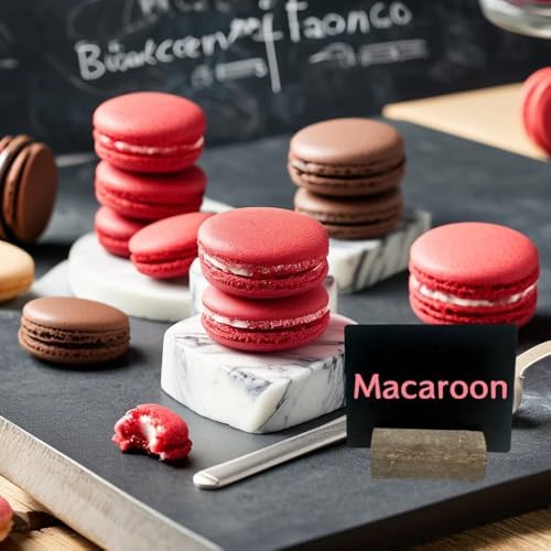 20 Pack Mini Chalkboard Signs for Food Buffet Table Reusable Catering Labels with 10 PCS Wooden Rustic Stands, alternate view