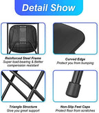 20 Pack Plastic Folding Chair, 300lb Capacity, Portable Commercial Chair Seat with Steel Frame for Office, alternate view 7