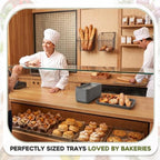 20 Pack Plastic Serving Trays for Party, Reusable Platters, Gray in approx. 14 x 6 x 1 inches/ 35.56 x 15.24 x, alternate