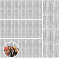 20 Pack Silver Backdrop Curtain Party Decorations Foil Fringe Backdrop Silver Tinsel Streamers Birthday