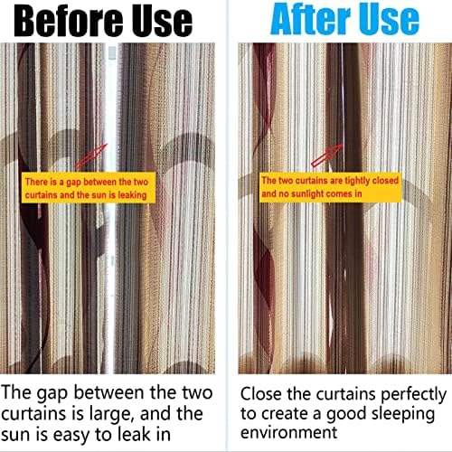 20 Pairs Magnetic Closure Clips for Indoor Outdoor Curtains - Prevent Light Leaking, Strong Weights for Pergola, alternate