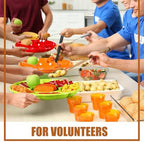 20 Pcs 12 Pcs Plastic Divided Serving Trays 12Inch Round, Colorful in 12.2 x 12.2 x 1.18 inches/ 31 x 31 x 3 cm, alternate