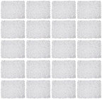 20 PCS Artificial Flower Wall Panel 24" x 16" Faux Flowers Wall Decoration White Hydrangea Flower Panels Wall