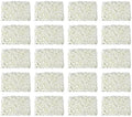 20 PCS Artificial Flower Wall Panel 24" x 16" Faux Flowers Wall Decoration Miky-White Hydrangea Flower Panels