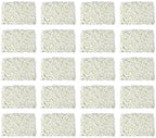 20 PCS Artificial Flower Wall Panel 24" x 16" Faux Flowers Wall Decoration Miky-White Hydrangea Flower Panels