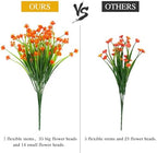 20 PCS Artificial Flowers for Outdoors, UV Resistant Fake Plants in Mix Color, alternate view 3