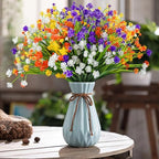 20 PCS Artificial Flowers for Outdoors, UV Resistant Fake Plants in Mix Color, alternate view 4