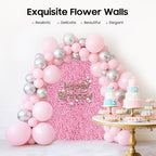 20 PCS Flower Wall Panel 24"x16" Artificial Flowers Wall Decoration Decorative Hydrangea Flower Panels for Home, alternate