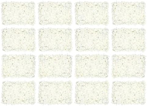 20 PCS Flower Wall Panel Artificial Flowers Wall Decoration 24" x 16" Decorative Hydrangea Flower Panels Wall