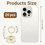 20 Pcs Gold Table Number Holders, 2.5-Inch Place Card Holders With Widened Base, Wire Photo Stands for Tables, alternate view