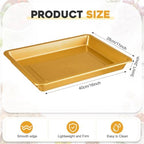 20 Pcs Large Plastic Tray for Serving Food, 16 x 11 Inch, Gold in 16 x 11 Inch in Gold, alternate view 3