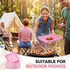 20 Pcs Large Plastic Tray for Serving Food, 16 x 11 Inch, Light Pink in about 16 x 11 x 1.2 inches/ 40 x 28 x 3, alternate
