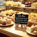 20 PCS Mini Chalkboards Signs, 4 x 3 Small Chalkboard Labels with Stands in Black, alternate view 2