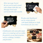 20 PCS Mini Chalkboards Signs, 4 x 3 Small Chalkboard Labels with Stands in Black, alternate view 6
