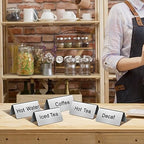 20 Pcs Stainless Steel Table Tent Sign Coffee Signs Tea Beverage Table Display for Party Buffet Restaurant, alternate view 5