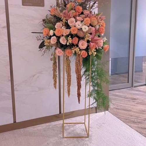 20 Pcs Wedding Flower Centerpiece, Centerpieces for Table Wedding, Flower Stand for Wedding, Gold Vase Metal