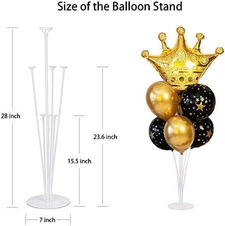 20 Set Balloon Stand Kit - Balloon Sticks With Base for Table Balloon Centerpiece Decorations for Birthday, alternate view 3