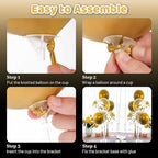 20 Sets Balloon Stand Kit, Balloon Sticks with Base in 20 Count (Pack of 1) in 20 Pack Clear, alternate view 5