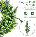 20" Spring Summer Wreaths for Front Door, Artificial Floral Wreath, Green Foliage Wreath for Wall Window, alternate view 3