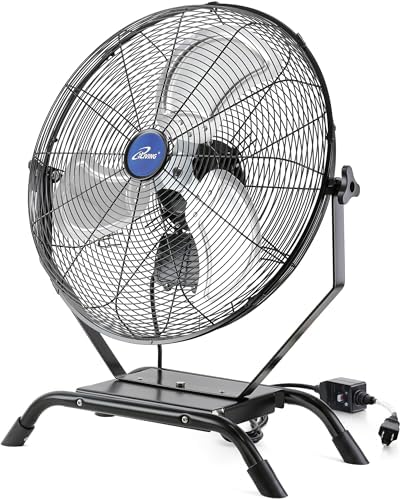 20" Wall Mounted/Floor Stand Variable Speed Indoor/Outdoor Fan, Industrial grade for Patio, Greenhouse, Garage