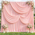 20 x 10ft Blush Pink Backdrop Curtains, Blush Pink Drapes for Backdrop in 20 ft X 10 ft(4 Panels 5ft X 10ft) in