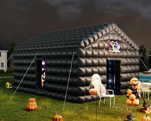 20 x 16 x 14 FT Inflatable Nightclub Party Tent, Black in 20 x 16 x 14 FT in Black