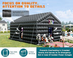 20 x 16 x 14 FT Inflatable Nightclub Party Tent, Black in 20 x 16 x 14 FT in Black, alternate view 4