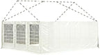 20 x 20 Party Tent Enclosure Kit with Windows, White in White