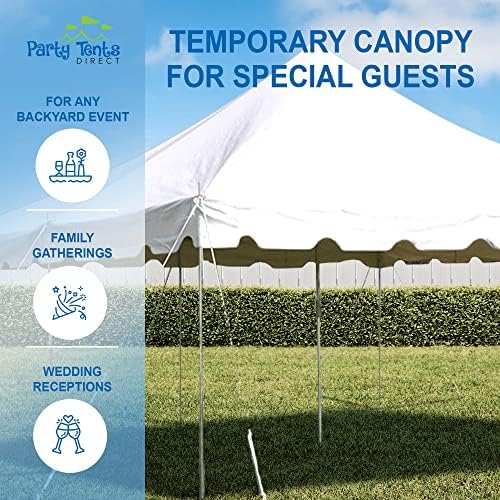 20’ x 20’ Weekender Canopy Pole Tent, Indoor and Outdoor Heavy Duty Easy Up, 80 Person Capacity Tent for, alternate view 6