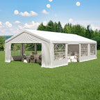 20' x 29.5' Heavy Duty Party Tent, Outdoor Large Wedding Tent with Removable Sidewalls, Event Canopy Shelter for
