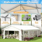 20' x 29.5' Heavy Duty Party Tent, Outdoor Large Wedding Tent with Removable Sidewalls, Event Canopy Shelter for, alternate