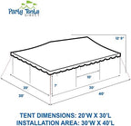 20' x 30' Weekender Pole Canopy, White Top, alternate view 2