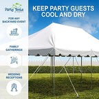 20' x 30' Weekender Pole Canopy, White Top, alternate view 6