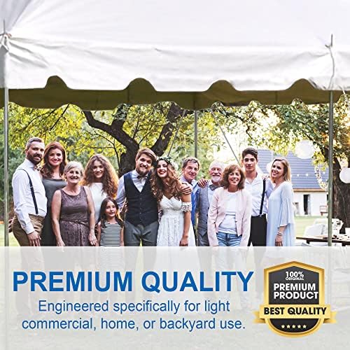 20' x 40' Weekender Pole Canopy, White Top, alternate view 3