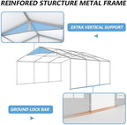 20'x20' Party Tent Heavy Duty, Large Wedding Event Tent with Removable Sidewalls & 4 Sand Bags, Event Canopy, alternate view