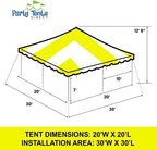 20'x20' Weekender Standard Canopy Pole Tent - Easy Up Canopy Tent with 80 Person Capacity - Outdoor Canopies for, alternate