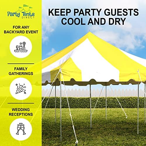 20'x20' Weekender Standard Canopy Pole Tent - Easy Up Canopy Tent with 80 Person Capacity - Outdoor Canopies for, alternate