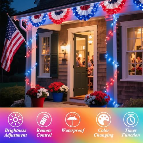 200 LED Christmas Lights Color Changing, 35 Colors 66FT Halloween String Lights with Remote Timer, Connectable, alternate
