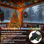 200 LED Connectable String Lights with Remote, Cool White to Multicolor, alternate view 4