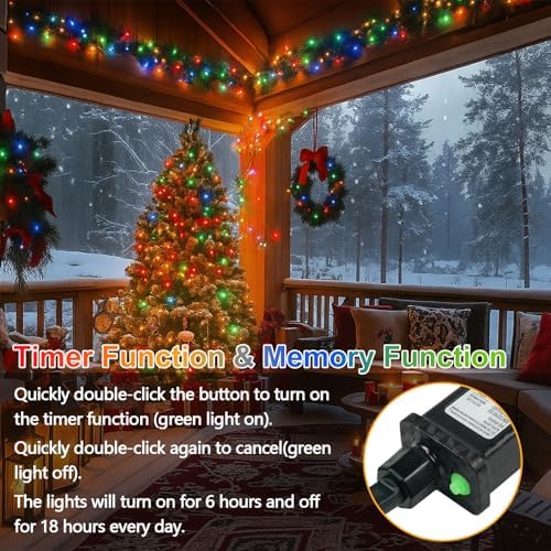 200 LED Connectable String Lights with Remote, Cool White to Multicolor, alternate view 4