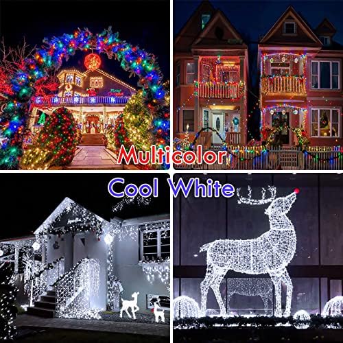200 LED Connectable String Lights with Remote, Cool White to Multicolor, alternate view 7