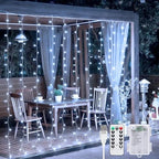 200 LED Curtain Lights Battery Operated & USB Plug in