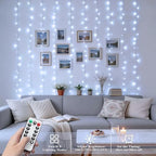 200 LED Curtain Lights Battery Operated & USB Plug in, alternate view 2
