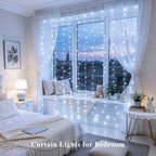 200 LED Curtain Lights Battery Operated & USB Plug in, alternate view 5