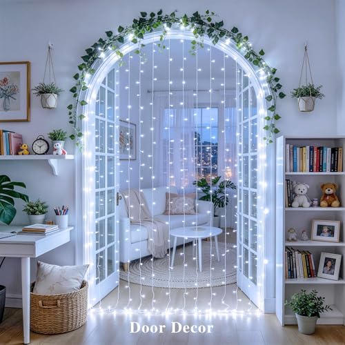 200 LED Curtain Lights Battery Operated & USB Plug in, alternate view 6